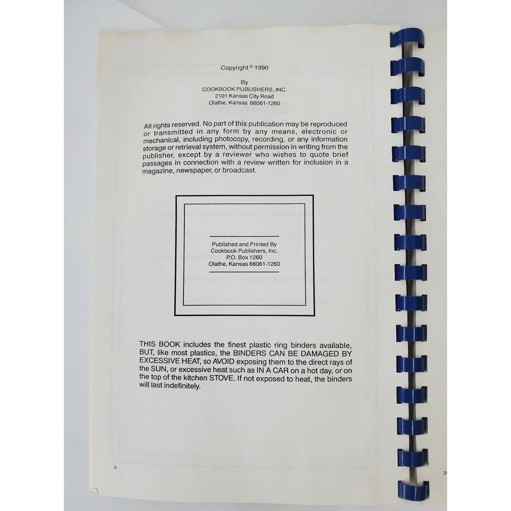 Vintage Recipes from the Westview PTA 1989-90‎ Cookbook Spiral Bound GrandmaCore